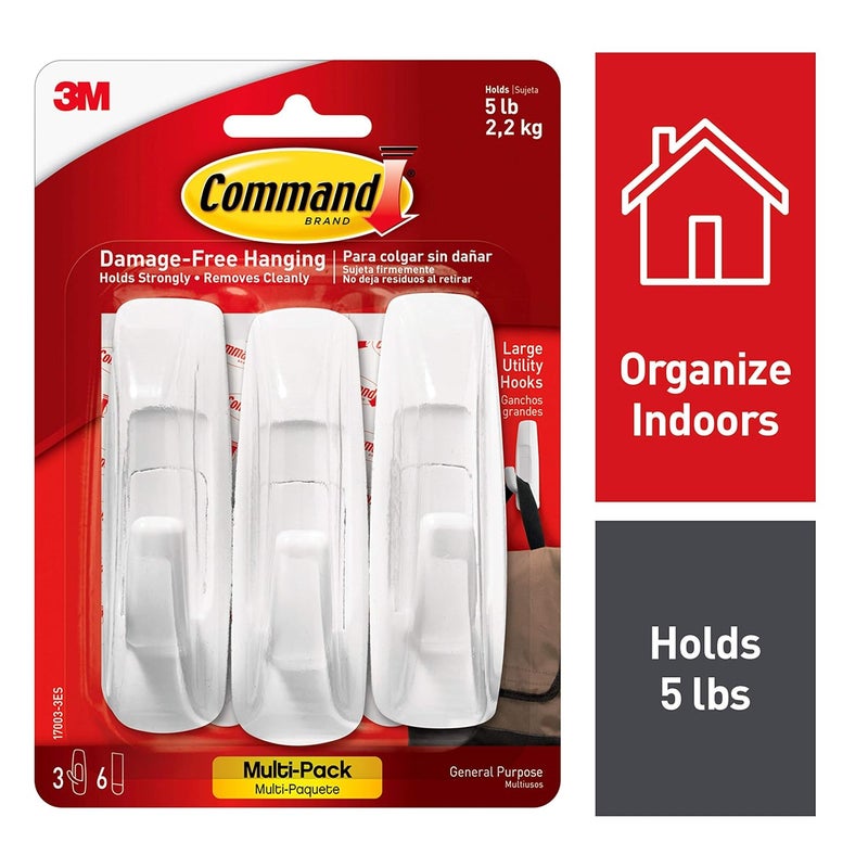 Command Command Small Clear Wire Wall Hooks Up to 225Gms Holds Strongly Reusable Adhesive Hooks for Wall  - Image 5
