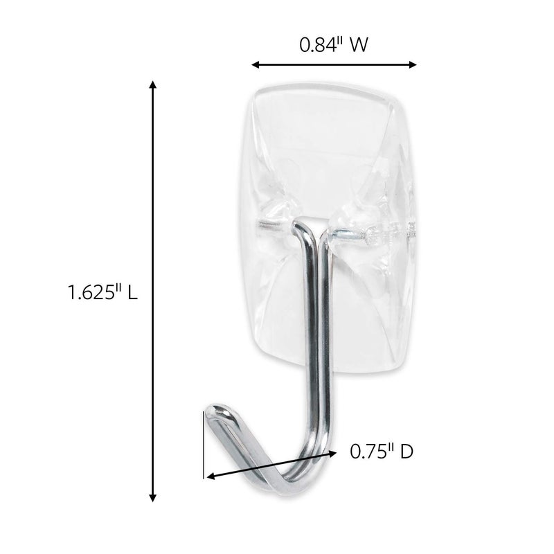 Command Command Small Clear Wire Wall Hooks Up to 225Gms Holds Strongly Reusable Adhesive Hooks for Wall  - Image 3