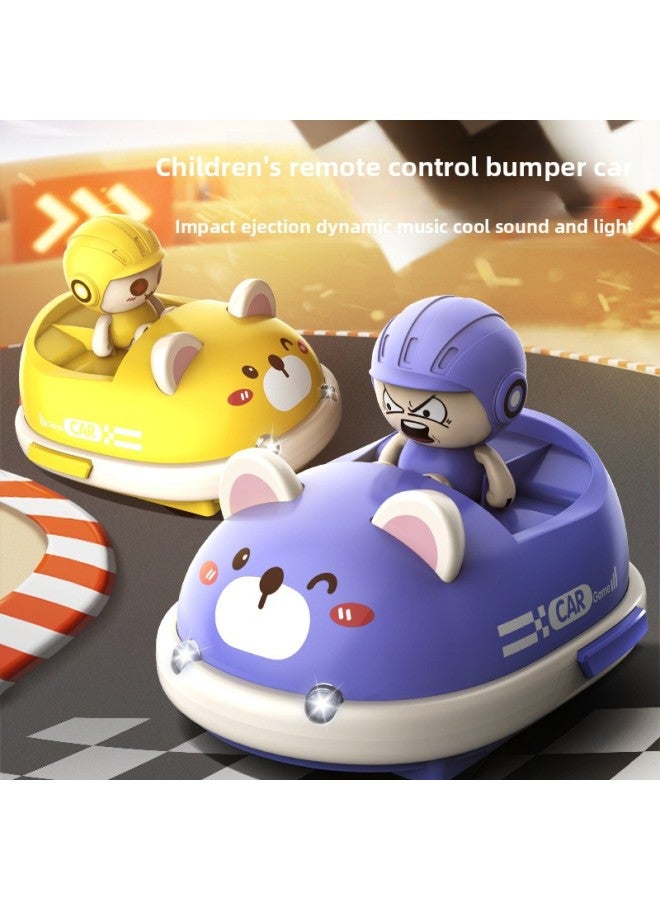 Mini Parent-Child Remote Control Bumper Car Toy Boy Birthday Gift Double Battle Bike Drift Electric Kart-Color:Random One [bag]-Scale:Standard Configuration [one Car, One Power]  - Image 2