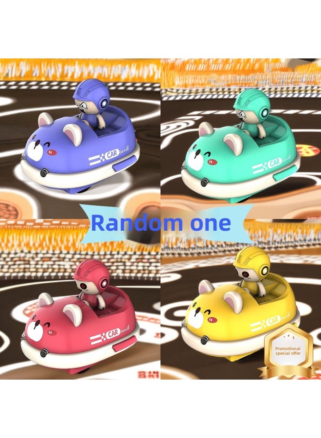 Mini Parent-Child Remote Control Bumper Car Toy Boy Birthday Gift Double Battle Bike Drift Electric Kart-Color:Random One [bag]-Scale:Standard Configuration [one Car, One Power]  - Image 1