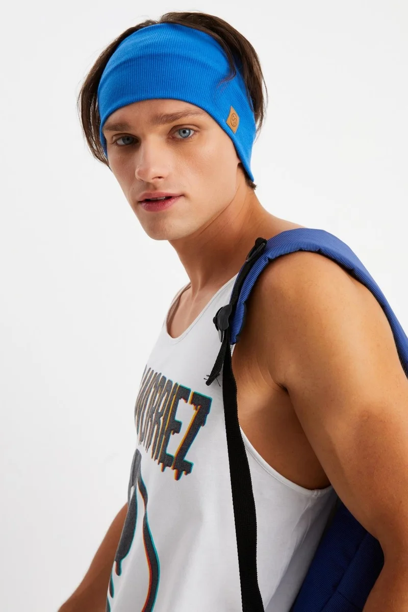 بوتيكجيز Parlament Men's Cotton Camisole, Non-Slip, Sweatproof, Ultra Light, Sports Hair Band Bandana Buff