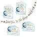 Lillian Rose Lillian Rose "Love You to The Moon and Back" Baby Shower Decoration Signs and Bunting,Blue  - Image 2