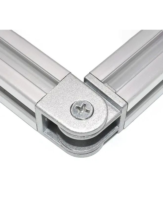 4 Sets Silvery Aluminum Extrusion Pivot Joint Connector for 3D Printer Parts with Screws - Image 4