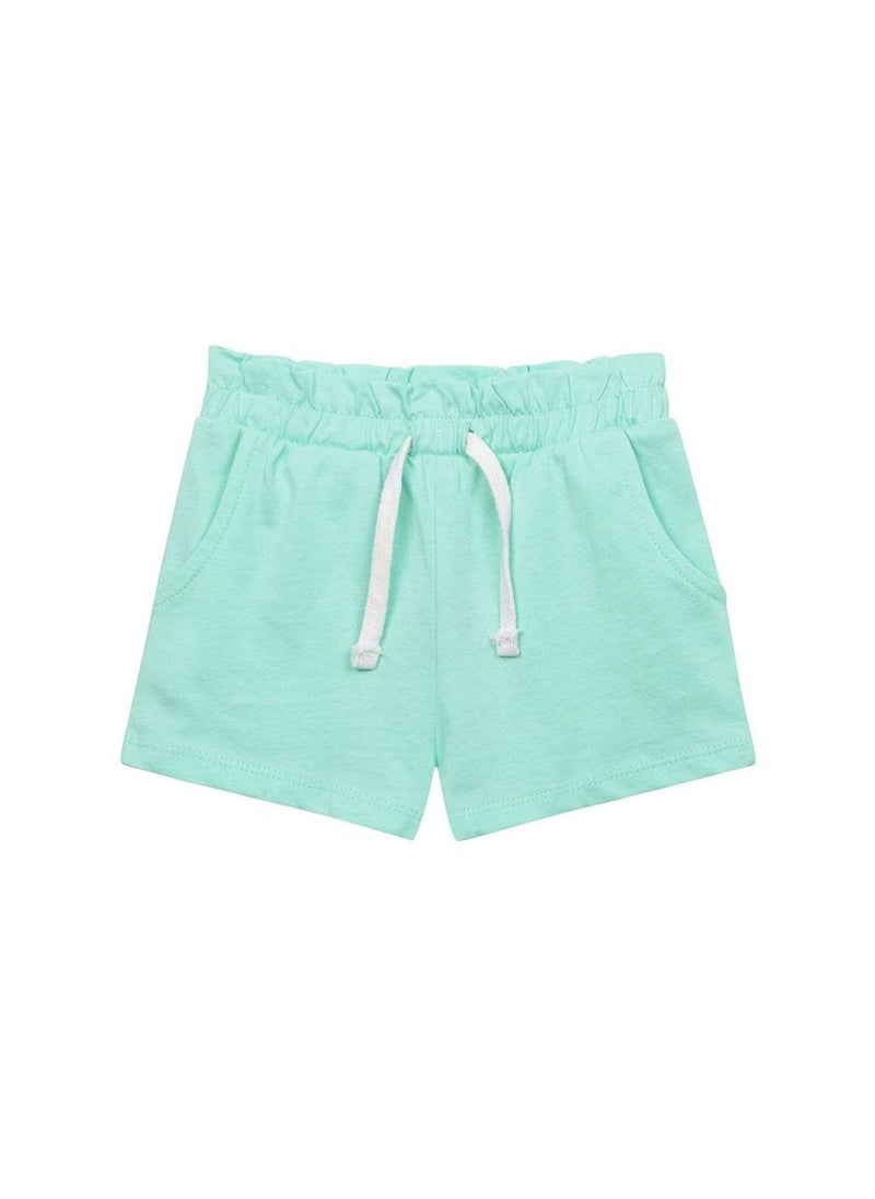 مينوتي شورت جيرسي بناتي للمراهقات بخصر مطاطي وجيوب جانبية - Image 1