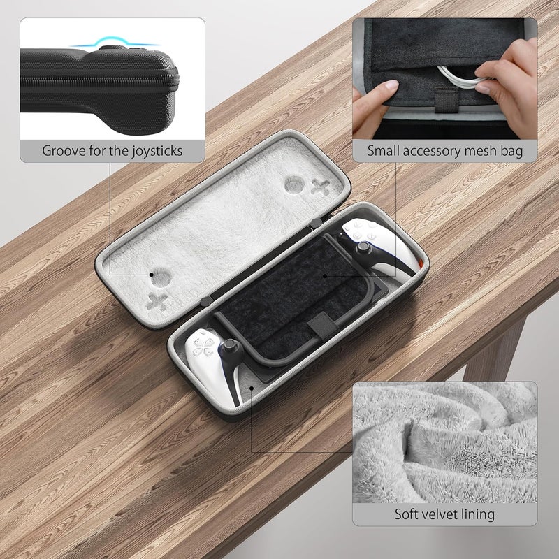 iofeiwak Hard Shell Carrying Case for PS Portal - Slim Fit Case for PlayStation Remote Player [Lightweight][Waterproof][Full Protection] - Image 4