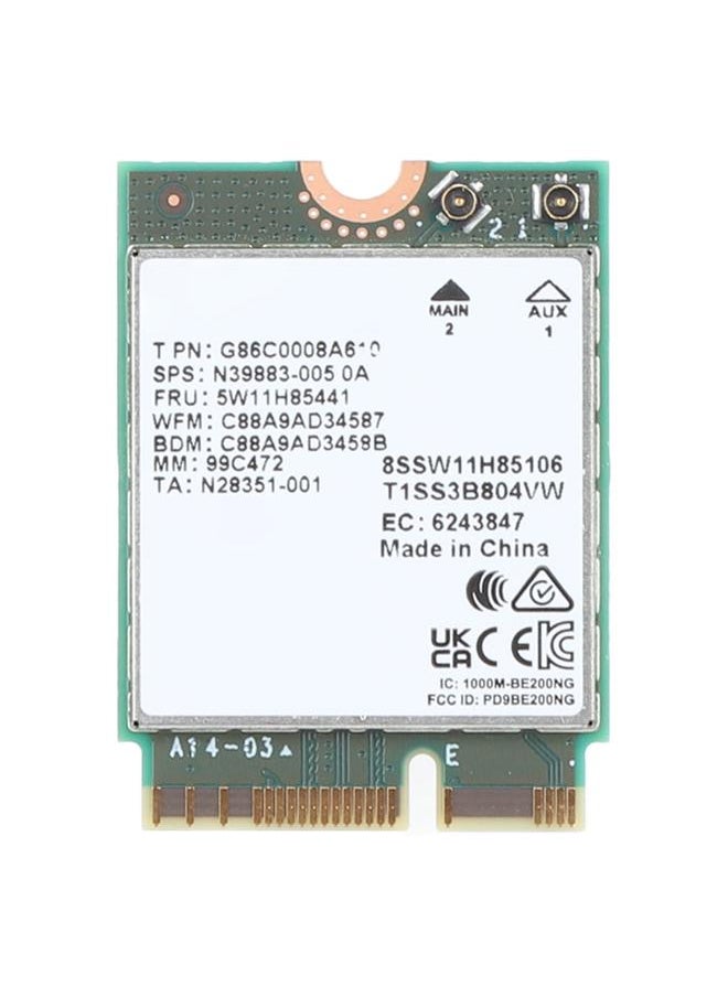 BE200NGW WiFi 7 Network Card for Intel BE200 8774Mbps Supports MU MTMO Bluetooth 5.4 WiFi Card for Windows 10 11