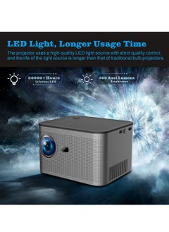 Generic Home Projector, 1080p Full HD Home Cinema Projector, Electronic Focus Android Projector, Multifunctional Home Theater With Fast And Stable Connection For Home Office, (1pc, Grey)  - Image 2