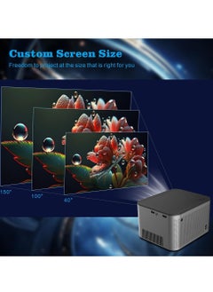 Generic Home Projector, 1080p Full HD Home Cinema Projector, Electronic Focus Android Projector, Multifunctional Home Theater With Fast And Stable Connection For Home Office, (1pc, Grey)  - Image 3