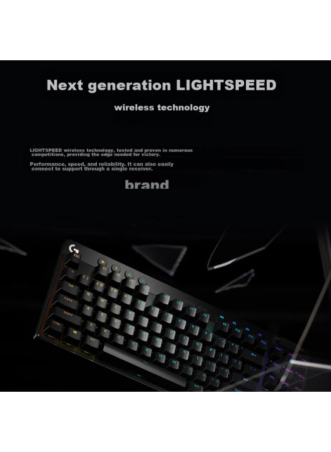 G Logitech Pro X Tkl Gaming Mechanical Keyboard, Wireless Keyboard, Black, Red Switch, Linear Switch, 87-key Compact Design - Image 4