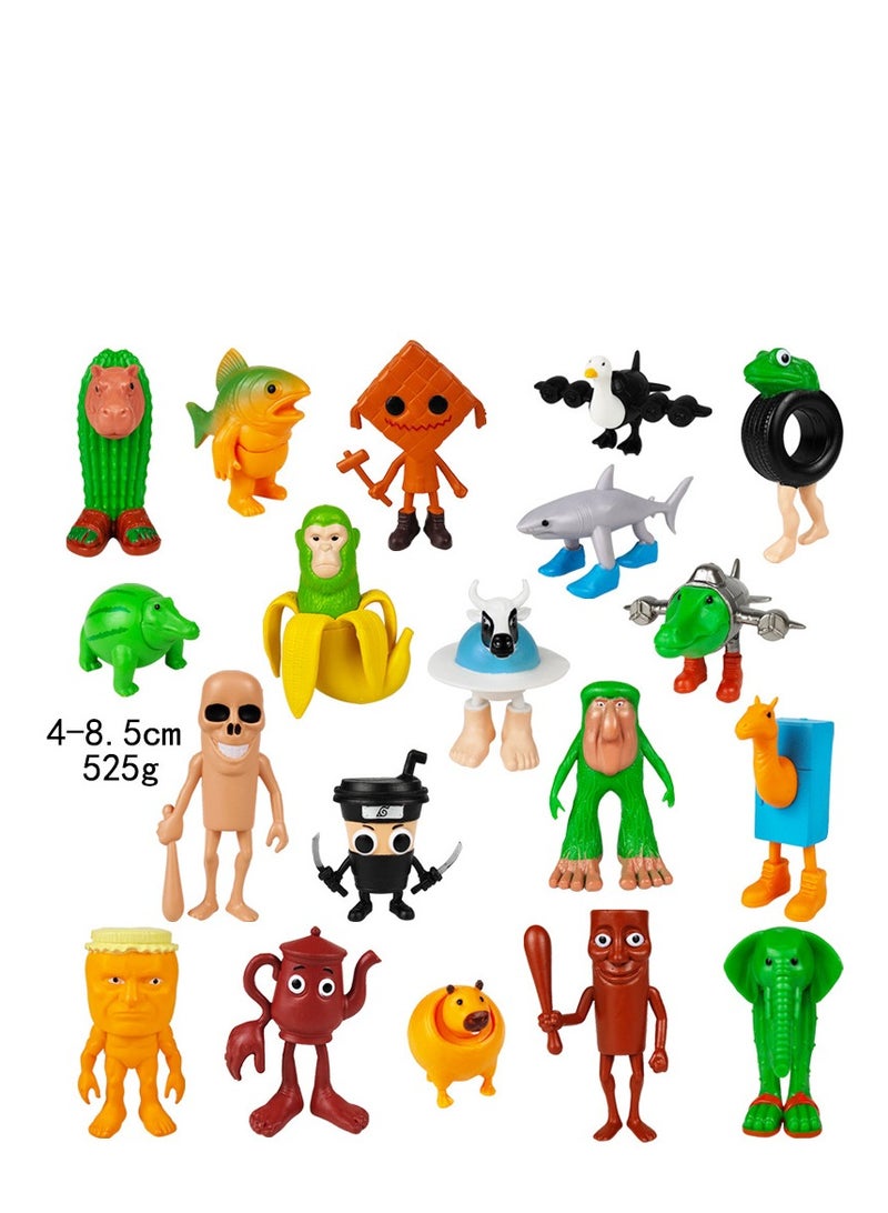Y&D 19 pcs TungTungSahur Figure Toys For Fans  Series Figures Model Birthday Cake Toppers