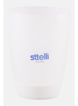 Sttelli Plastic Tooth Brush Cup Holder, White  - Image 1