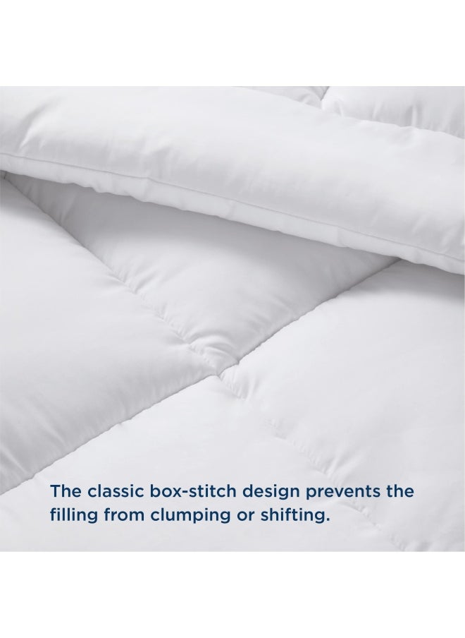 Bedsure - Comforter Duvet Insert Quilted Comforters Queen Size All Season Duvet Down Alternative Bedding Comforter With Corner Tabs White Queen 88 X88 - Image 1