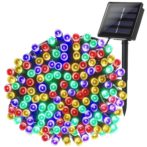 AERYS Solar Fairy String Light 10 Meter Inbuilt Rechargable Batery IP65 Waterproof 8 Mode Copper Wire Outdoor/Indoor Solar Powered Led String Light Decorations for Garden Yard Balcony (RGB Colour) - Image 1