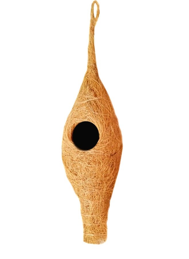 LIVEONCE Bird Nest for Sparrow Wild nest Purely Handmade with Strong-Natural Color Set of 2 - Image 4