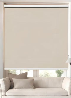 ماركة غير محددة ستائر رول عازلة للضوء بنسبة 100% من البوليستر البيج200x150 سم  - Image 1
