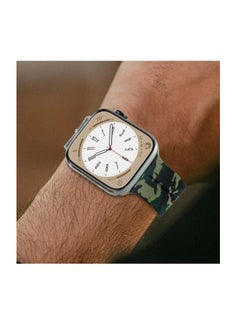ten.tech TenTech Silicone Magnetic Sports Band for Apple Watch Ultra/Ultra 2, Size 49mm 45mm 44mm 42, Soft Band for iWatch Series 9/8/7/6/5/4/3/2/1/SE - Army Green  - Image 5