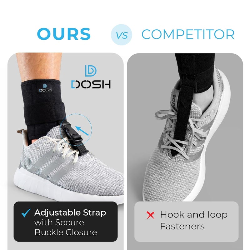 Dosh AFO Foot Drop Brace - Drop Foot Brace for Walking - AFO - Unisex (Black) - Image 3