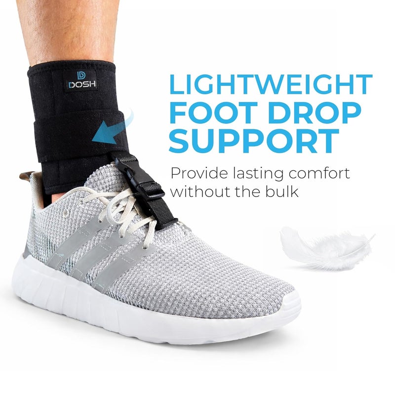 Dosh AFO Foot Drop Brace - Drop Foot Brace for Walking - AFO - Unisex (Black) - Image 2