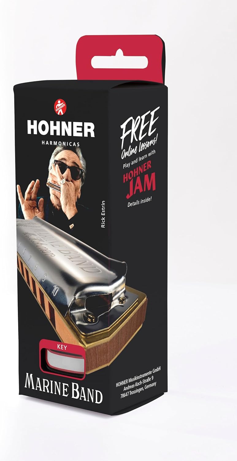 Hohner Marine Band Classic Harmonica in A Major - Image 5