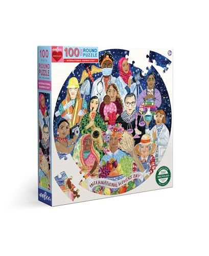 eeBoo 100 Piece Puzzle for Kids International Womens Day Childrens Puzzle Celebratory Large Pieces for Small Hands to Develop Motor Skills - Image 1