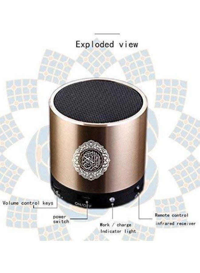 Digital Quran Bluetooth Speaker – 8GB Portable Audio Player with Preloaded Quran Recitations, Translation Support & Remote Control – Ideal for Home, Travel & Islamic Gifts  - Image 4