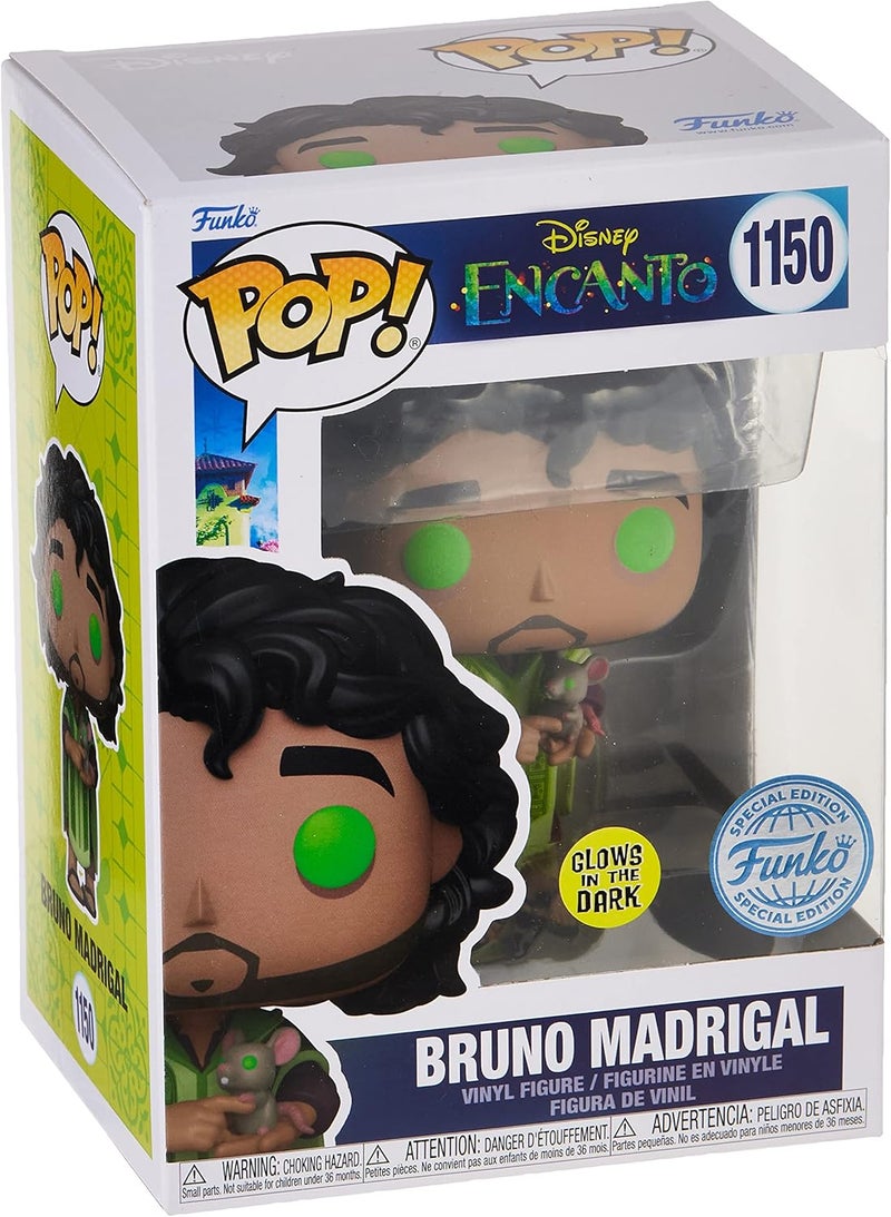 Funko Funko Pop Disney Encanto  Bruno Madrigal Glows in The Dark Special Edition 1150 Vinyl Figure  - Image 3