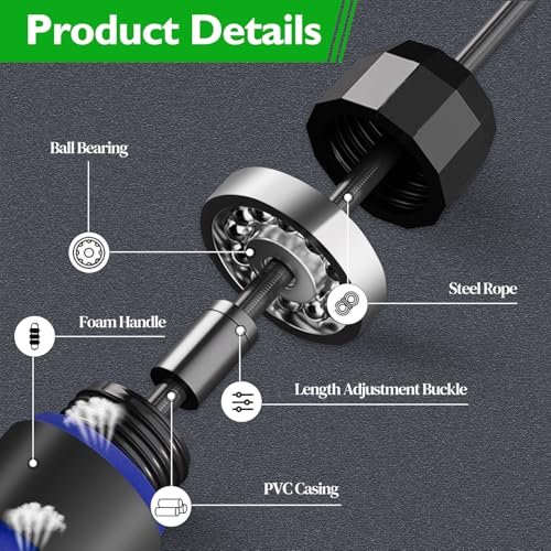 Xnluothsk 24 Pack Jump Ropes, Tangle-Free Speed Jumping Ropes with Foam Handles for Women Men, Adjustable Skipping Ropes for Fitness Workout Slim Body - Image 2