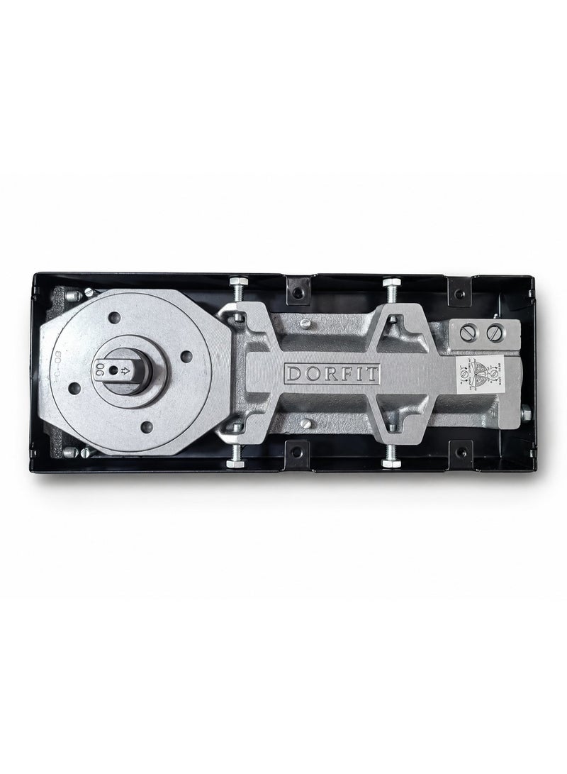 Dorfit Heavy-Duty Hydraulic Floor Spring Door Closer - Stainless Steel Finish - Image 4