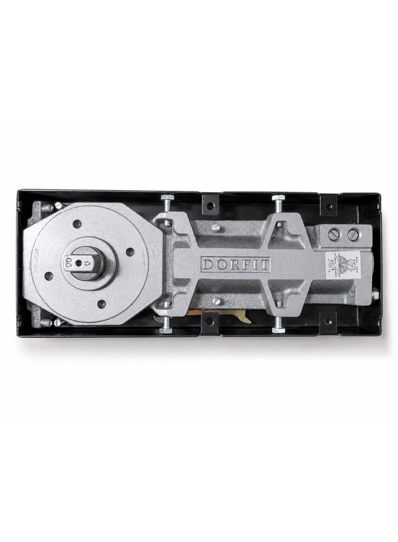 Dorfit Heavy-Duty Hydraulic Floor Spring Door Closer - Stainless Steel Finish - Image 2