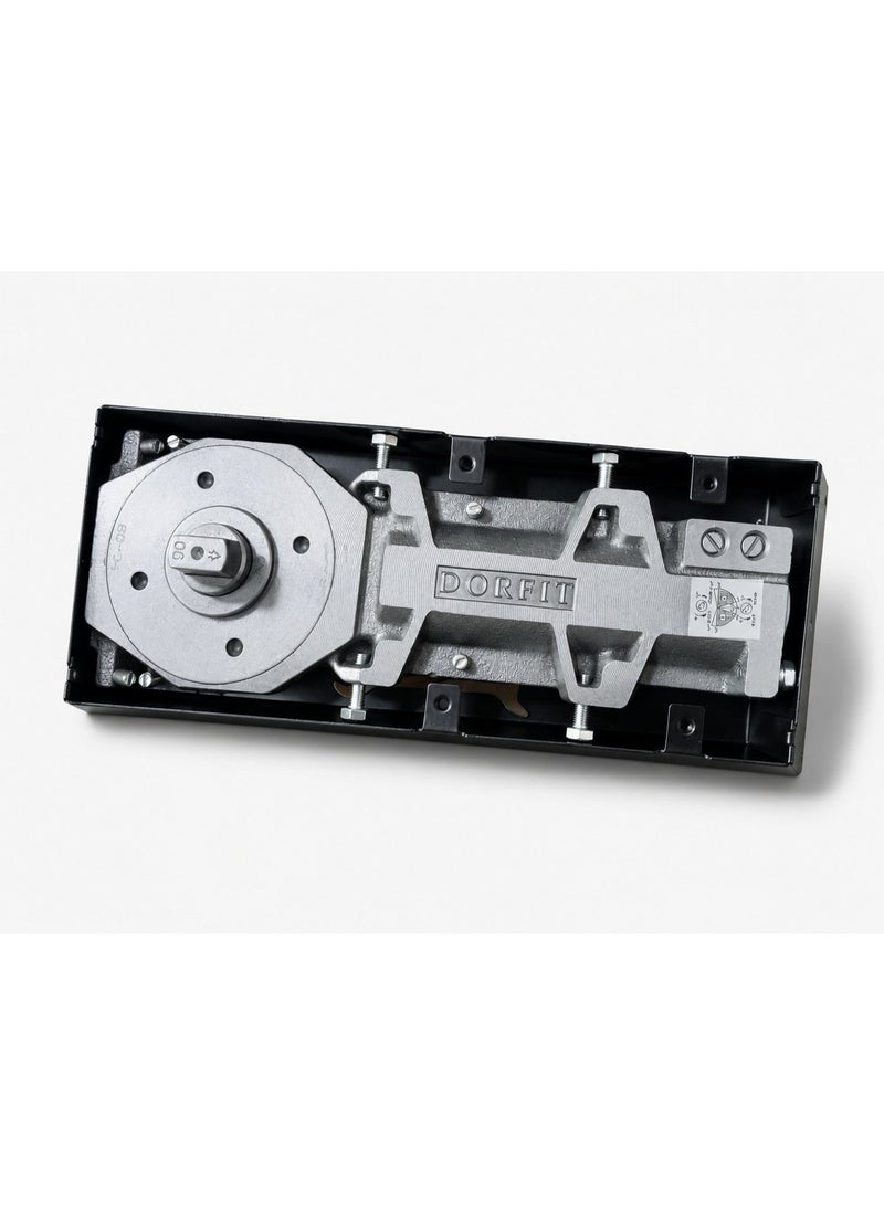 Dorfit Heavy-Duty Hydraulic Floor Spring Door Closer - Stainless Steel Finish - Image 3
