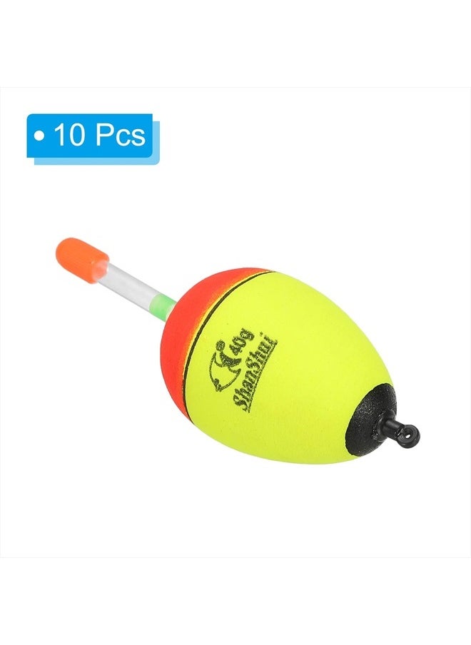 PATIKIL 1.4oz Fishing Bobbers, 10 Pack EVA Fishing Float for Saltwater Freshwater Fishing, Yellow  - Image 3