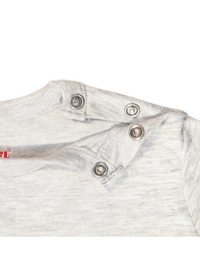 اريال مجموعة ملابس قطنية من ARIEL للأولاد والبنات - طقم ملابس للجنسين - تيشيرت بأكمام طويلة وبنطال - Image 3