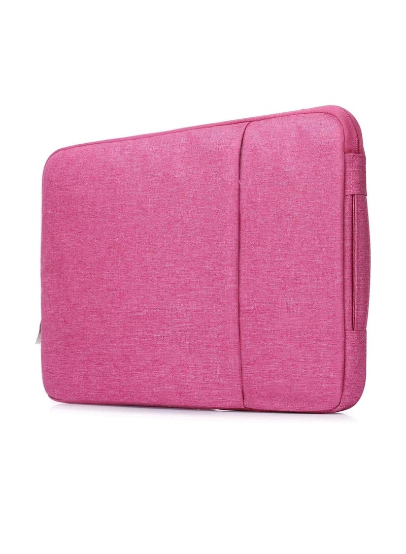 Pink Color Laptop Sleeve 13 inch Pouch Waterproof Portable Handle Laptop Bag Protective Laptop Bag 13.6 Inch - Image 3