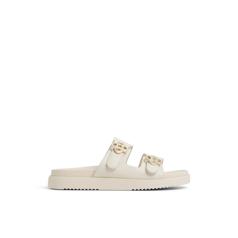 الدو Delainey White Flat Sandals