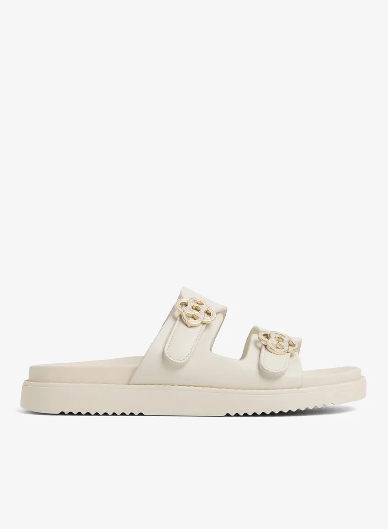 ALDO Delainey White Flat Sandals