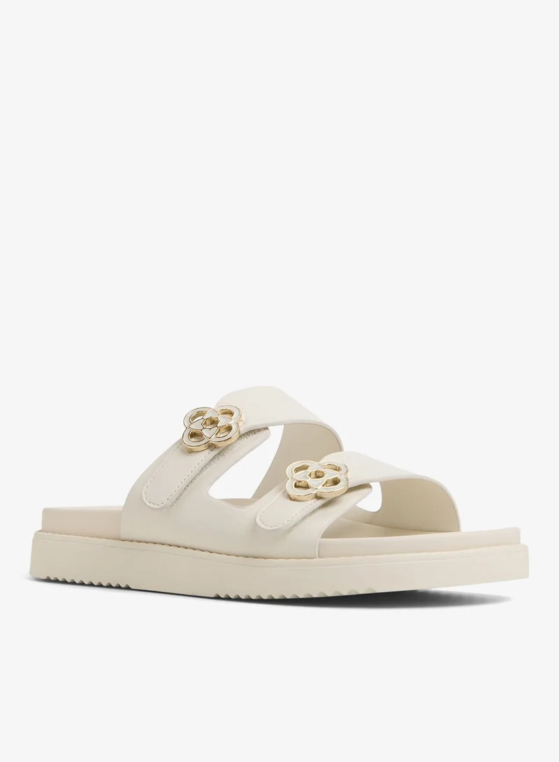 ALDO  Delainey White Flat Sandals for Women | Best Price UAE