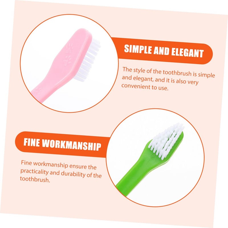 8 Piece Dual Head Pet Toothbrush for Large and Small Dogs with Soft Bristles - Image 4