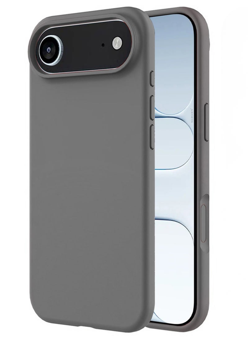 CATANES Liquid Silicone Protective Phone Case for iPhone 17 Air , Soft Anti-Scratch Microfiber Lining Utra Slim Drop Protection Phone Cover - Dark Grey - Image 1