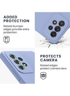 LIXES Soft Silicone TPU Case for Galaxy A23 5G – Light Blue, Camera Protection, Anti-Scratch & Drop-Resistant  - Image 2