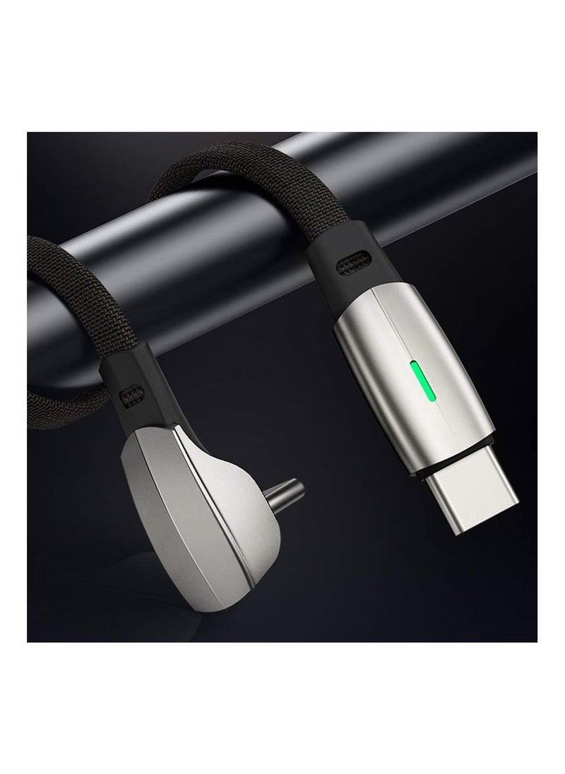 Charging Cable Fit for Tesla Model 3/Y Wall Connector Style PD QC3.0 Charging Cable (USB-C to USB-C) - Light on When Connects to a Device