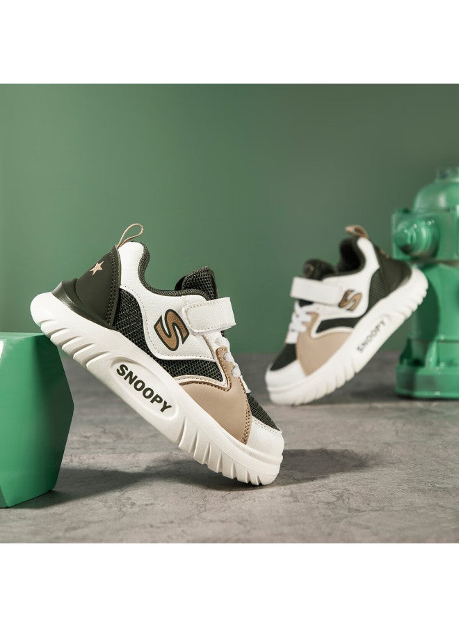 Snoopysnoopy Kids' Sports Shoes Breathable Running Shoes Casual Shoes Mesh Sneakers 3806 Green Rice 35 - Image 2