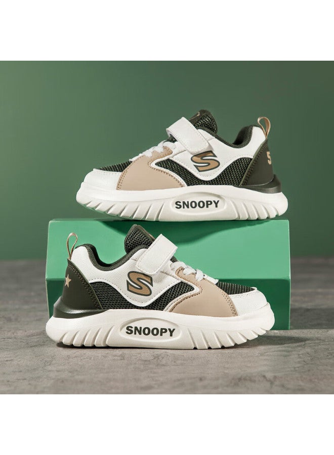 Snoopysnoopy Kids' Sports Shoes Breathable Running Shoes Casual Shoes Mesh Sneakers 3806 Green Rice 35 - Image 1