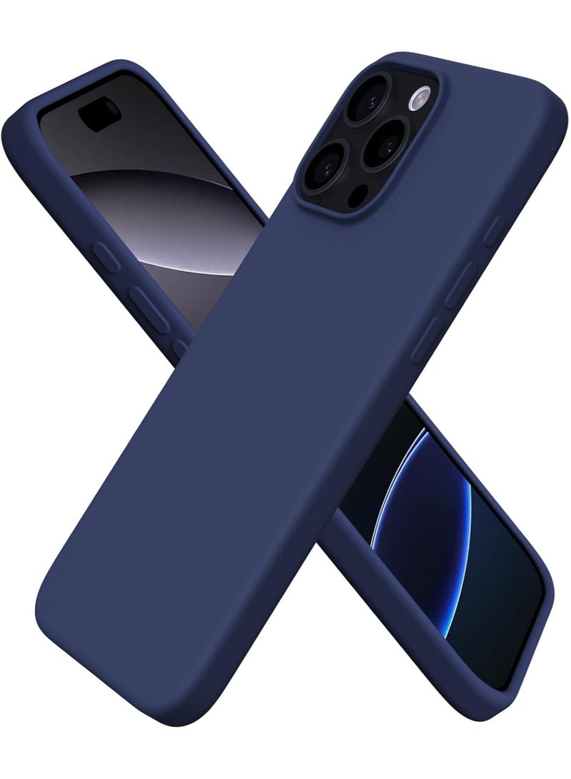 FOCUS iPhone 16 Pro Protective Slim Fit Case Liquid Silicone Cover with Full Body Protection Anti-Scratch Shockproof Case