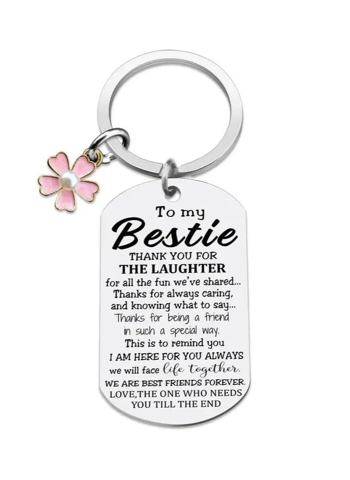 SOLDOUT Bestie Best Friend Keychain True Friendship Gift for Women BFF Girls Besties Birthday Gifts  - Image 1
