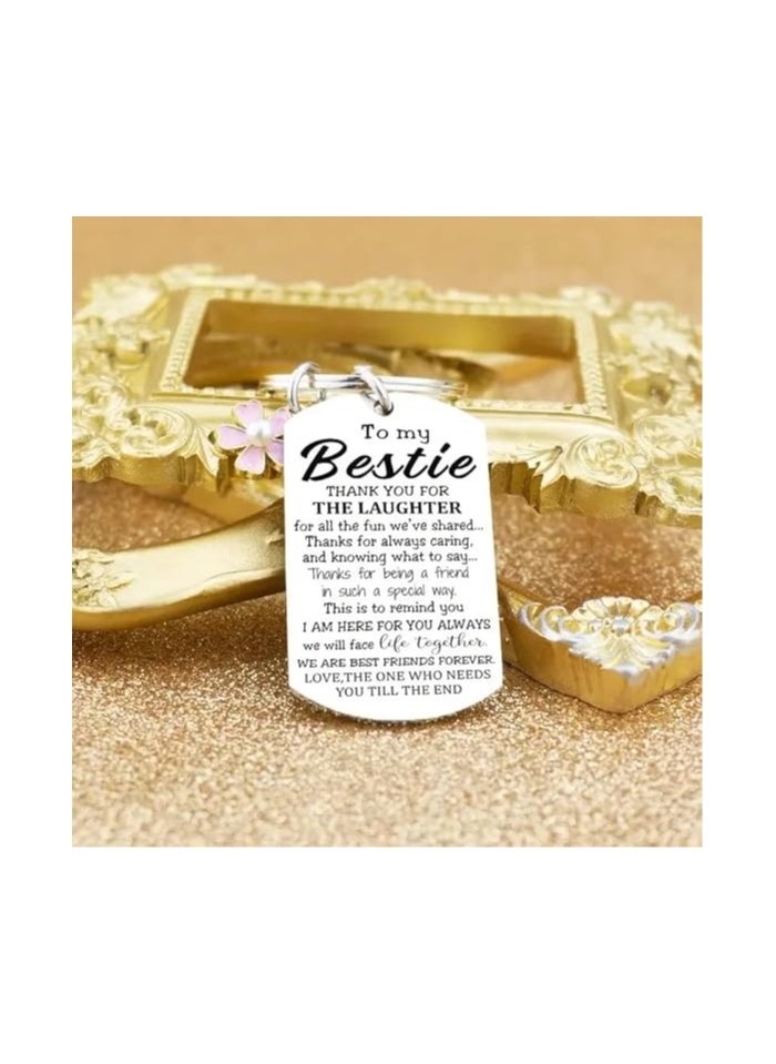 SOLDOUT Bestie Best Friend Keychain True Friendship Gift for Women BFF Girls Besties Birthday Gifts  - Image 3