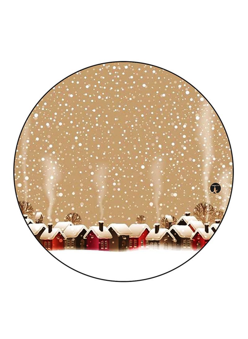 RKN Houses Printed Round Pin Badge Multicolour - Image 1