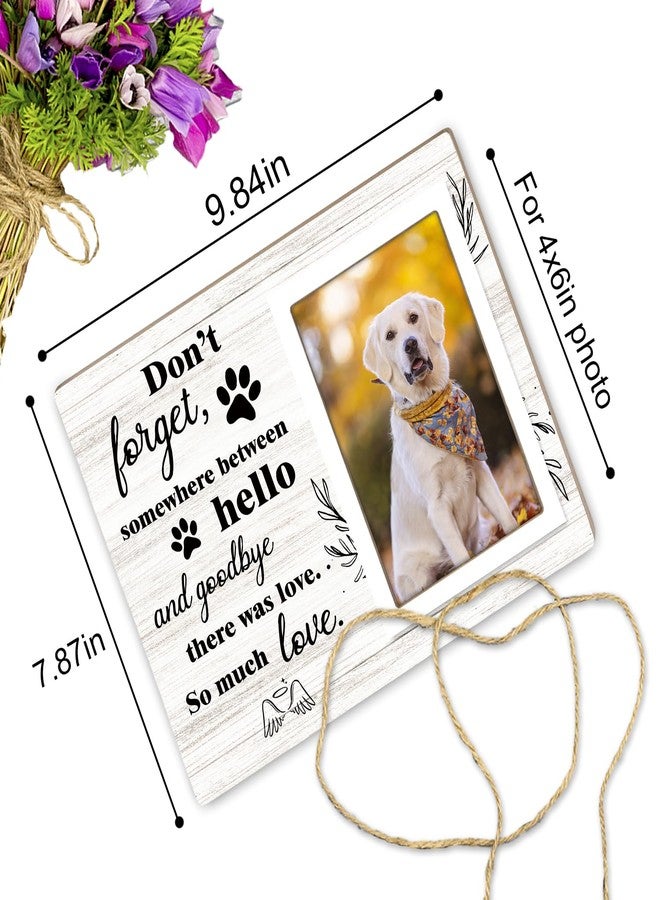 Itsoly Pet Memorial Picture Frame, Sympathy Gifts for Loss of Dog, Dog Photo Frame Passed Away Gift, Pet Remembrance Gift, 4x6 Photo12P062 - Image 2