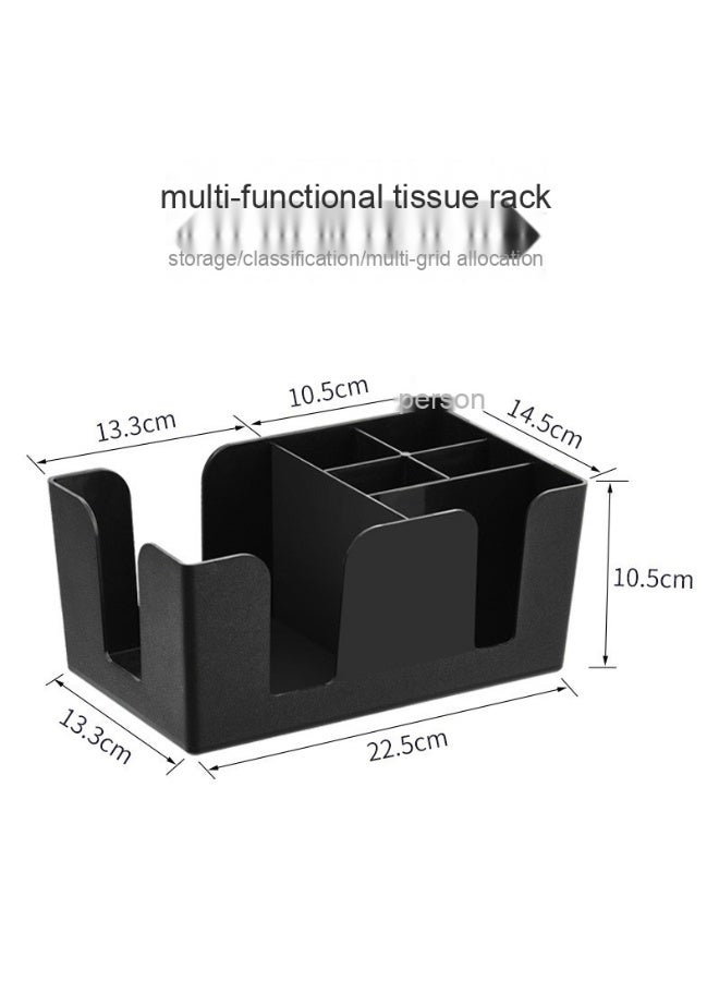 NeeMee Multi-functional Storage Box, Paper Cup and Straw Organizer for Milk Tea Shops, Coffee Bar Counter Storage Box - Image 1