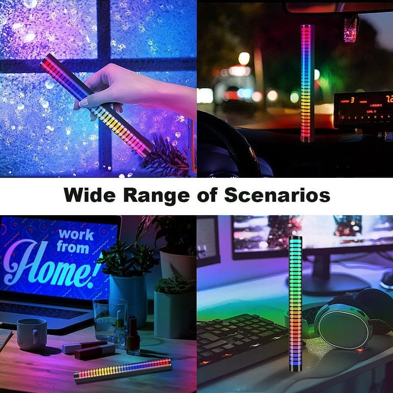 Deoxys Deoxys Rhythm Recognition Light RGB Audio Led Sound Reactive Led Bar Music Level Control Rhythm Lights for Car Gaming Movies PC TV Room Decoration Desktop DJ Studio  - Image 4