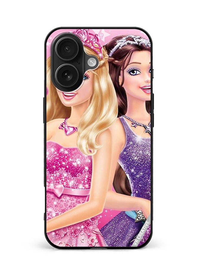 VR CREATIVE Protective Case Cover For Apple iPhone 16 Barbie And Friends Design Multicolour
